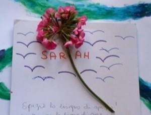 Sorretta nello spazio - Dipinto da me